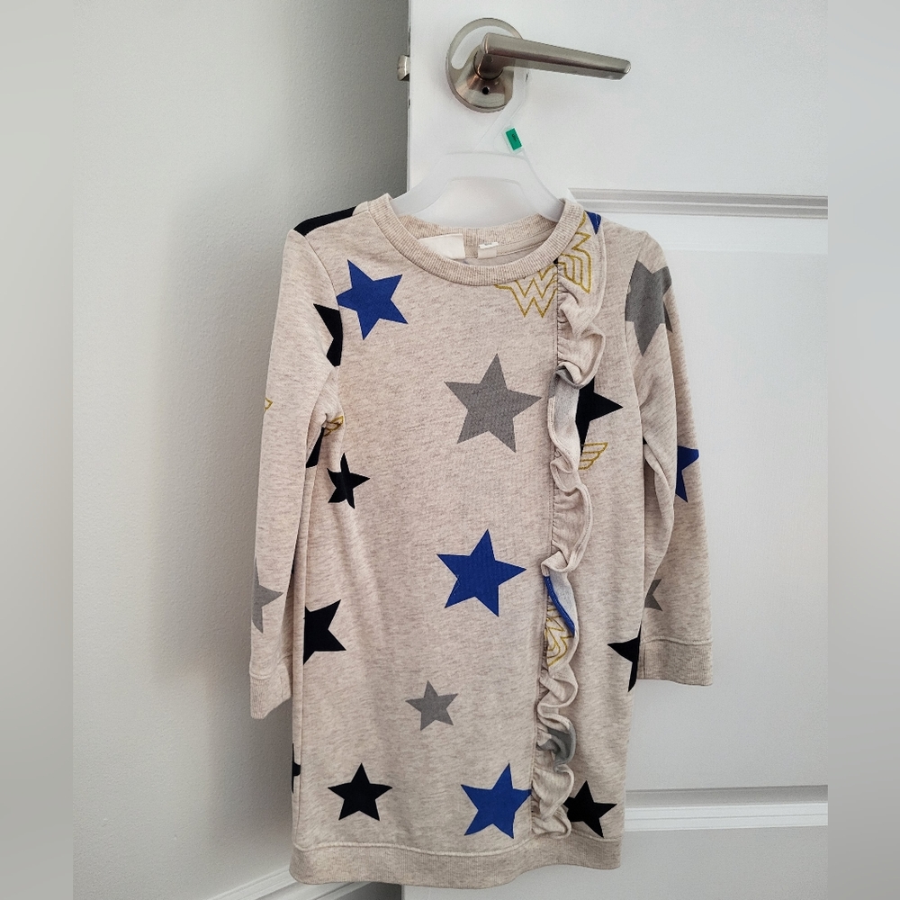 GAP Wonder Woman Girls Sweatshirt Dress SZ 5